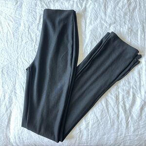 Zara Charcoal Ribbed Leggings